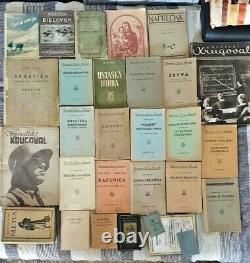 Large & very rare colection of old/antique croatian books from WW2-NDH-RARE