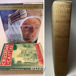 Lawrence Of Arabia Rare Antique Collection of T. E. Lawrence HC Books Very Good+