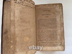Laws of the State of New Jersey Antique Leather Book 1821 First Edition RARE