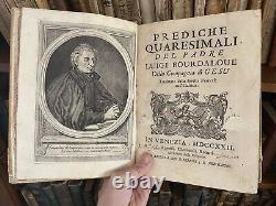 Lent Sermons Of Father Bourdaloue Society Of Jesus 1722 Antique Book Rare