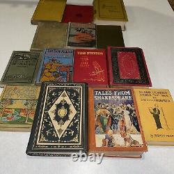 Lot of 14 Vintage Old Rare Antique Hardcover Books First Shakespeare, Copperfild