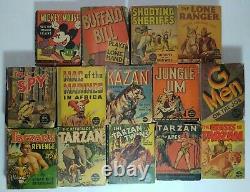 Lot of 15 Big Little Books Some Rare HTF Disney/Tarzan/Lone Ranger/Kazan/Western