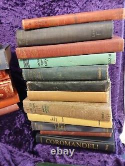 Lot of 50 Vintage Old Rare Antique Hardcover Books Random Staging Decor