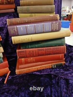 Lot of 50 Vintage Old Rare Antique Hardcover Books Random Staging Decor