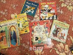 Lot of 6 Children's classic old vintage antique rare hard to find books