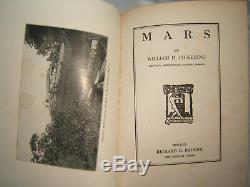 MARS 1921 William H. Pickering Harvard Astronomy Station Jamaica Antique Rare