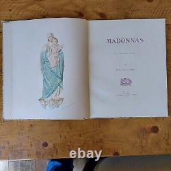 Madonnas with Original Coloring by Fanny I. Edgerton (1894) Rare Antique Book