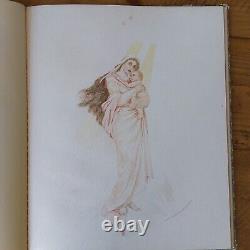 Madonnas with Original Coloring by Fanny I. Edgerton (1894) Rare Antique Book