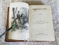 Mansfield Park By Jane Austen Antique Victorian Classic Romance RARE Late 1800's