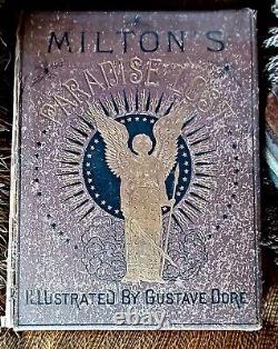 Miltons Paradise Lost illustrated by Gustave Dore Realy Rare -Antique Book