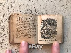 Miniature Bible History 1700-1800s Antique Book Leather-bound christian Rare
