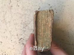 Miniature Bible History 1700-1800s Antique Book Leather-bound christian Rare
