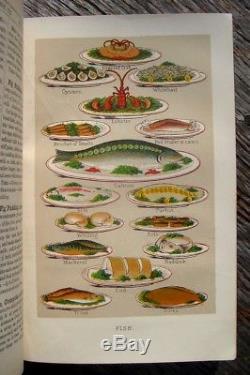 Mrs. Beeton's ANTIQUE COOKBOOK 1880s Vintage RECIPES Victorian COOKERY Old RARE