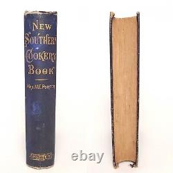 Mrs. Porter's New Southern Cookery Cook Book 1871 Rare Antique 1st Edition