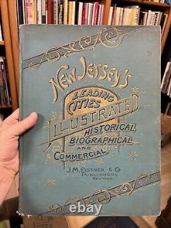 NEW JERSEY'S LEADING CITIES ILLUSTRATED 1889 Antique Rare Book