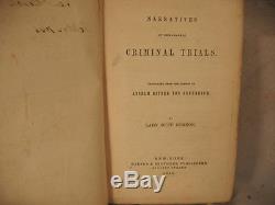 Narratives Of Remarkable Criminal Trials Rare Antique Old 1846 Lady Duff Gordon