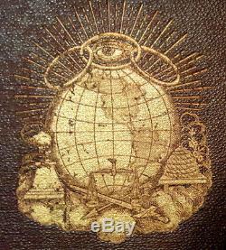 OCCULT SECRET SOCIETY Antique 1890 ODD FELLOWS BOOK Masonic- Mystic Symbols RARE