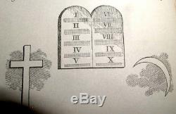 OCCULT SECRET SOCIETY Antique 1890 ODD FELLOWS BOOK Masonic- Mystic Symbols RARE