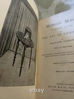 OLD RARE 1876 Antique Modern Magic Art of Conjuring Trick Witch Book Hoffmann