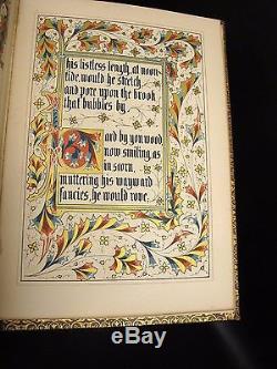 OWEN JONES Gray's Elegy Illuminated Manuscript Printed Antique Book RELIEVO Rare