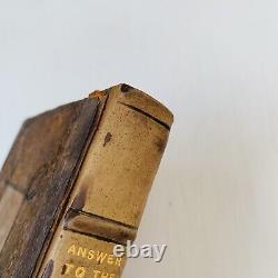 Old Antique Book 1701 Answer to the Dissenters Pleas for Separation Rare Leather