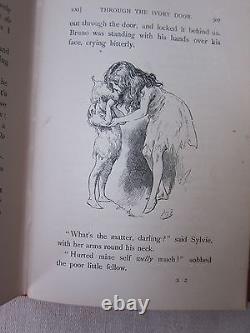 Old Rare Antique Book Sylvie and Bruno Lewis Carroll 1890 GC