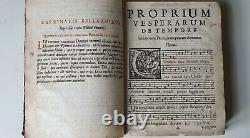 Old & rare Antiphonarium Romanum Officio Vesperarum 1651 Richly illustrated