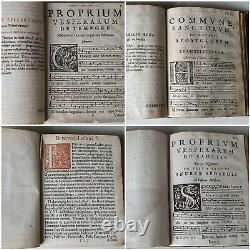 Old & rare Antiphonarium Romanum Officio Vesperarum 1651 Richly illustrated