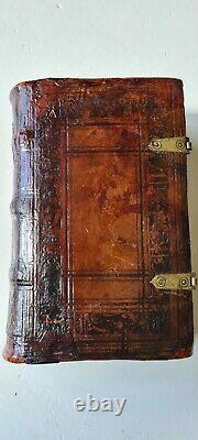 Old & rare book, 1627 in'Rennaissance' binding with images of David & Goliath