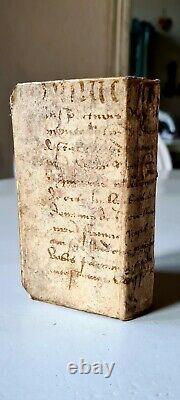 Old & rare little book 1788, in 16th century manuscript vellum binding