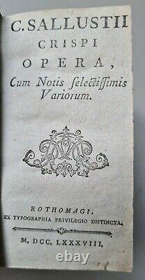 Old & rare little book 1788, in 16th century manuscript vellum binding