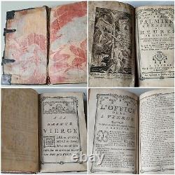 Old & rare prayerbook 1766 with beautiful silver clasps and floral decorations