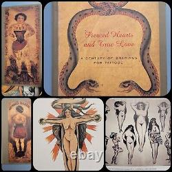 Original ed hardy pierced hearts jensen berg grimm antique tattoo flash book