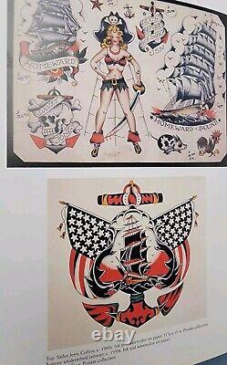 Original ed hardy pierced hearts jensen berg grimm antique tattoo flash book