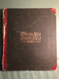 Ottawa County Michigan 1912 Plat Book Complete Rare Very Good Condition