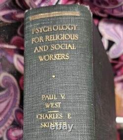 PSYCHOLOGY FOR RELIGIOUS & SOCIAL WORKERS Medical Antique RARE VTG HC Book 1930