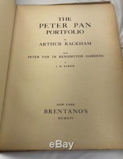 Peter Pan Portfolio By Author Rackham Antique RARE