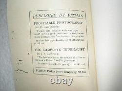 Pictorial Journalism Rare Antique Book 1937