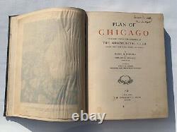 Plan of Chicago By Daniel H Burnham Rare Antique Book 1909 Hardcover 1st Edition