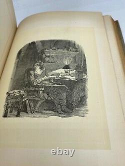 Poe, Edgar Allan POEMS RARE Antique Gilt Victorian FINE Binding 1887 ILLUSTRATED