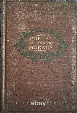 Poetry and Morals antique collector book, Extremely Rare, from 1900