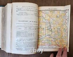 Poor's Manual of Railroads of the United States. 1884 Rare Antique Book & Maps