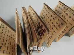 Pustaha Sumatra Batak Toba Ritual Bark Book Manuscript Rare Occult Magic Book B