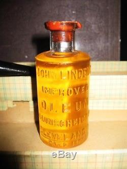 Quack baunscheidt medical scarificator, rare full unopened bottle oleum & book
