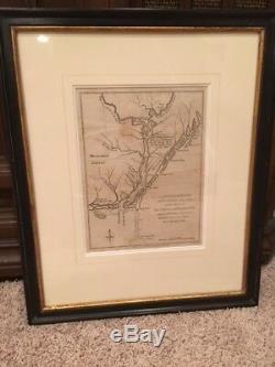 RARE 1781 Revolutionary War Map, Cape Fear River, Wilmington, North Carolina, NC