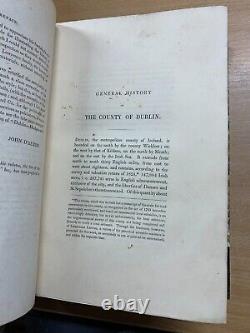 RARE 1838 THE HISTORY OF THE COUNTY of DUBLIN ANTIQUE HEAVY 3.1kg BOOK (P14)