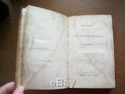 RARE 1843 Pit and the Pendulum FIRST PRINTING Edgar A POE Leather Book Horror