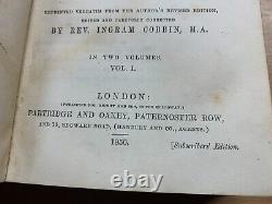 RARE 1850 BOOK OF THE PROPHET ISAIAH REV A. BARNES ANTIQUE book (P4) refX36