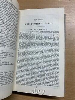 RARE 1850 BOOK OF THE PROPHET ISAIAH REV A. BARNES ANTIQUE book (P4) refX36