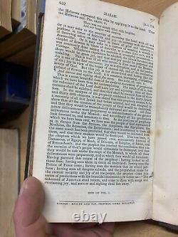 RARE 1850 BOOK OF THE PROPHET ISAIAH REV A. BARNES ANTIQUE book (P4) refX36